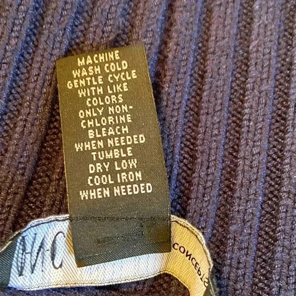 Inc blue open front long sleeve cardigan with collar size medium. - Picture 4 of 5